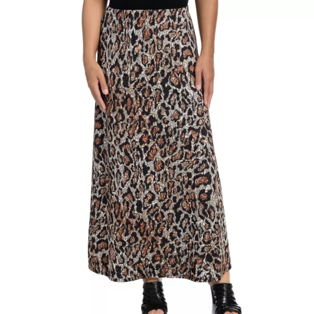 Khaliah Ali Jacquard Knit A-Line Pull-On Maxi Skirt